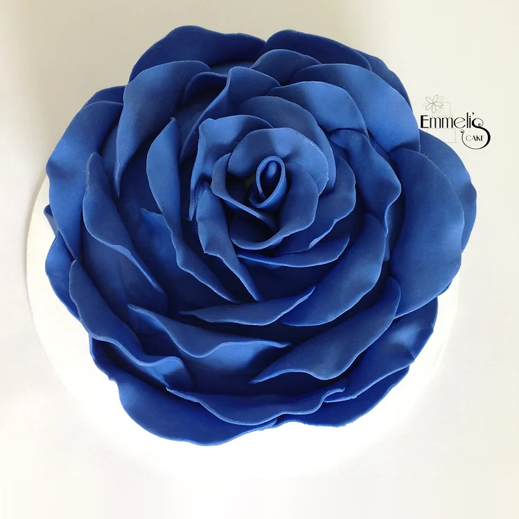 Blue Rose Cake